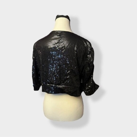 Women’s Mia Signature Sequin Shrug Disco Jacket XL - Picture 2 of 4